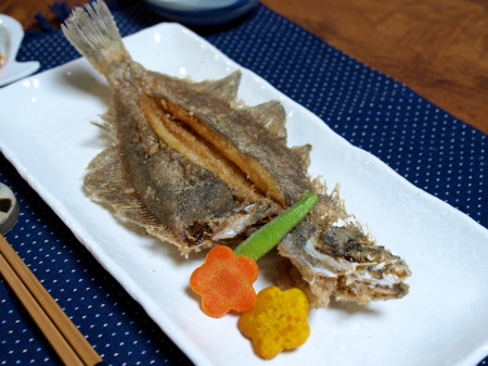 カレイの唐揚 観音開きにして姿揚げ 魚料理と簡単レシピ