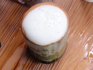 竹コップ　ビール