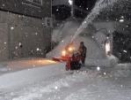 車庫前除雪