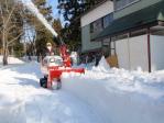 棚田の家の除雪