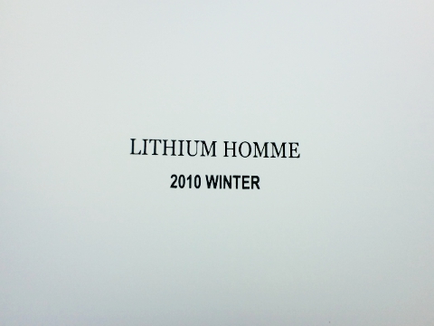 ミステリあれやこれや LITHIUM HOMME 2010 WINTER カタログが届いた