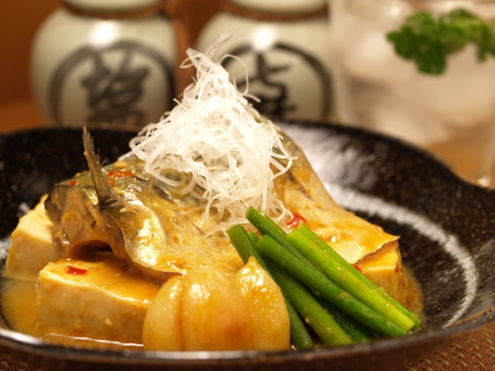 鯖と豆腐にんにく味噌煮a07