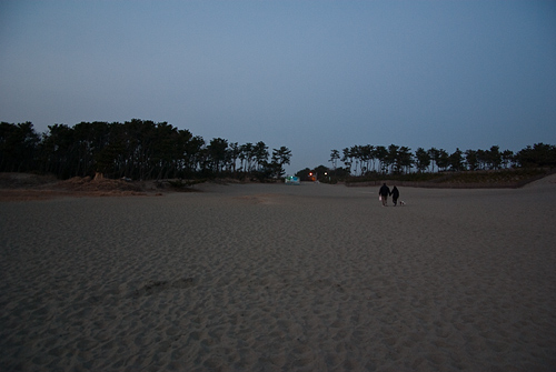 中田島砂丘夕暮れ