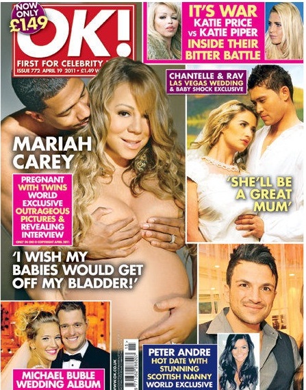 Mariah Carey naked for OK Mag